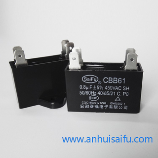 CBB61 Fan capacitors 0.8uf, 1uf