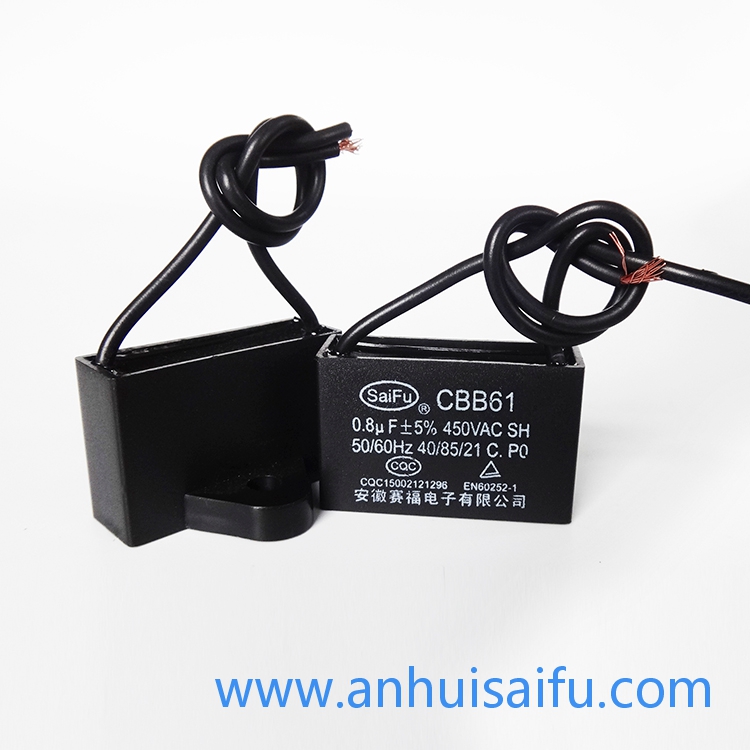 CBB61 Fan capacitors 0.8uf, 1uf