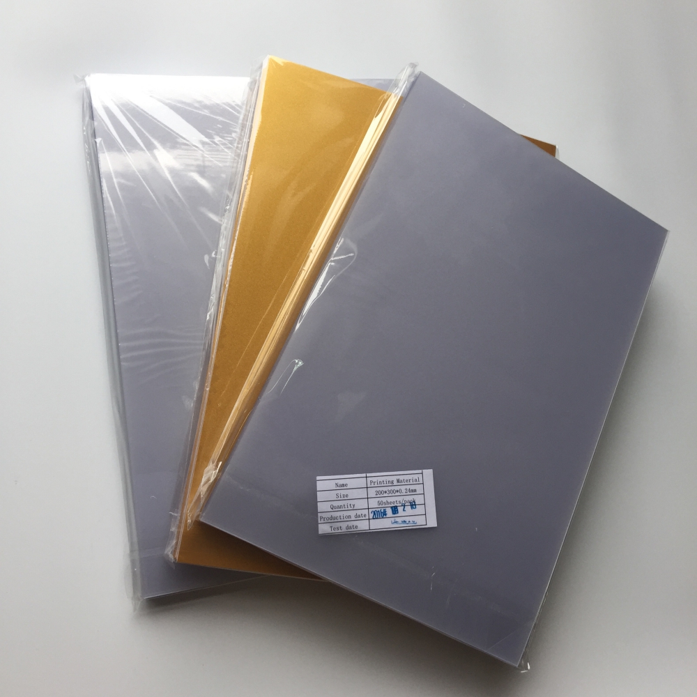 Silver PVC No-Laminated Card(Inkjet)